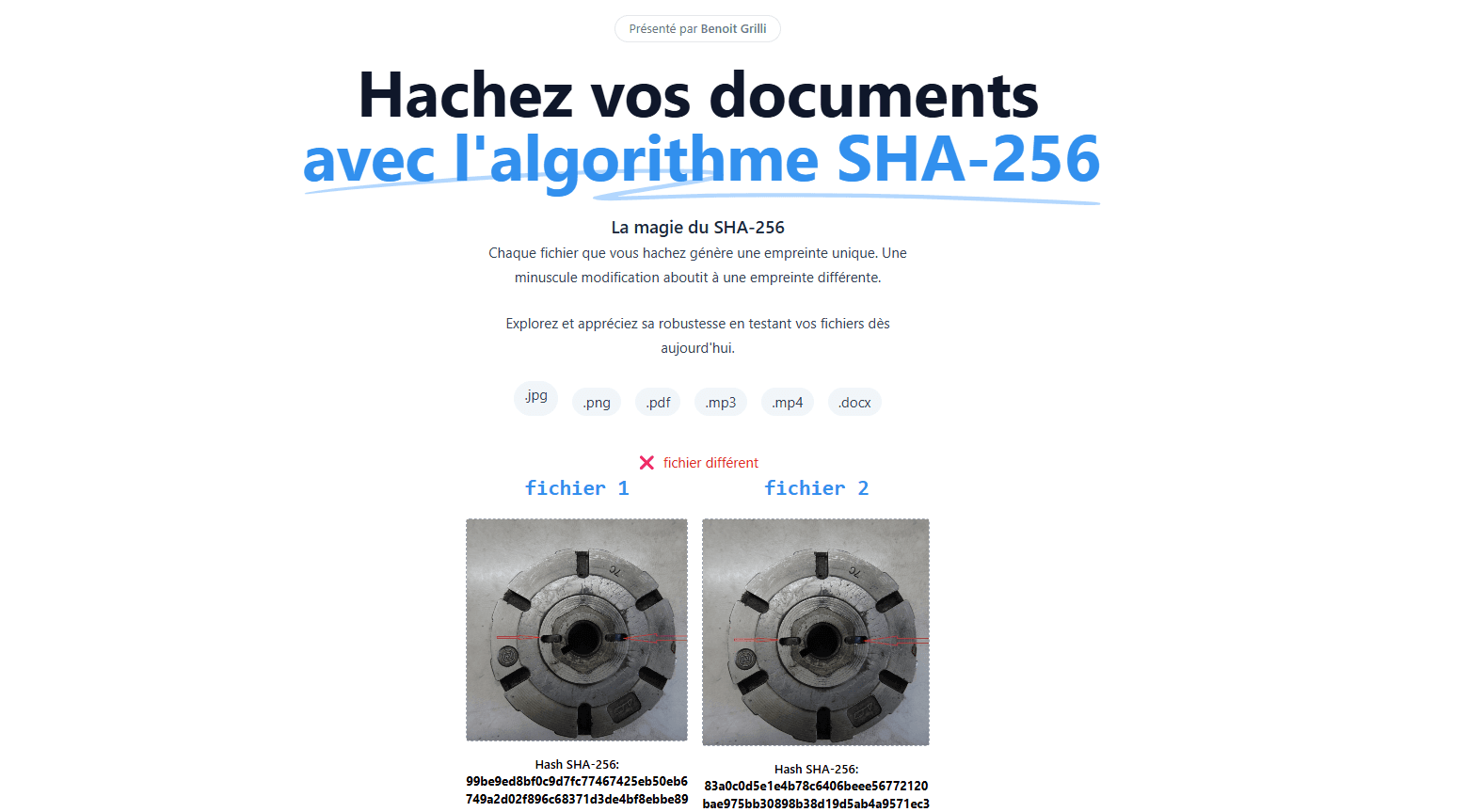 Compare two digital files